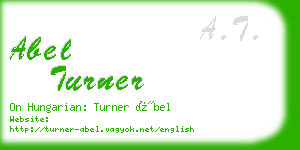 abel turner business card